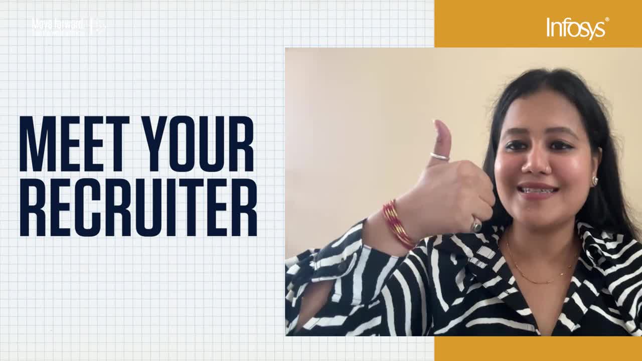 #MeetYourInfyRecruiter Vasudha from the India HR Team!